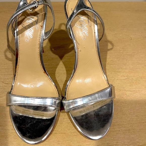 Fergie Silver ankle strap sandals - Picture 1 of 5
